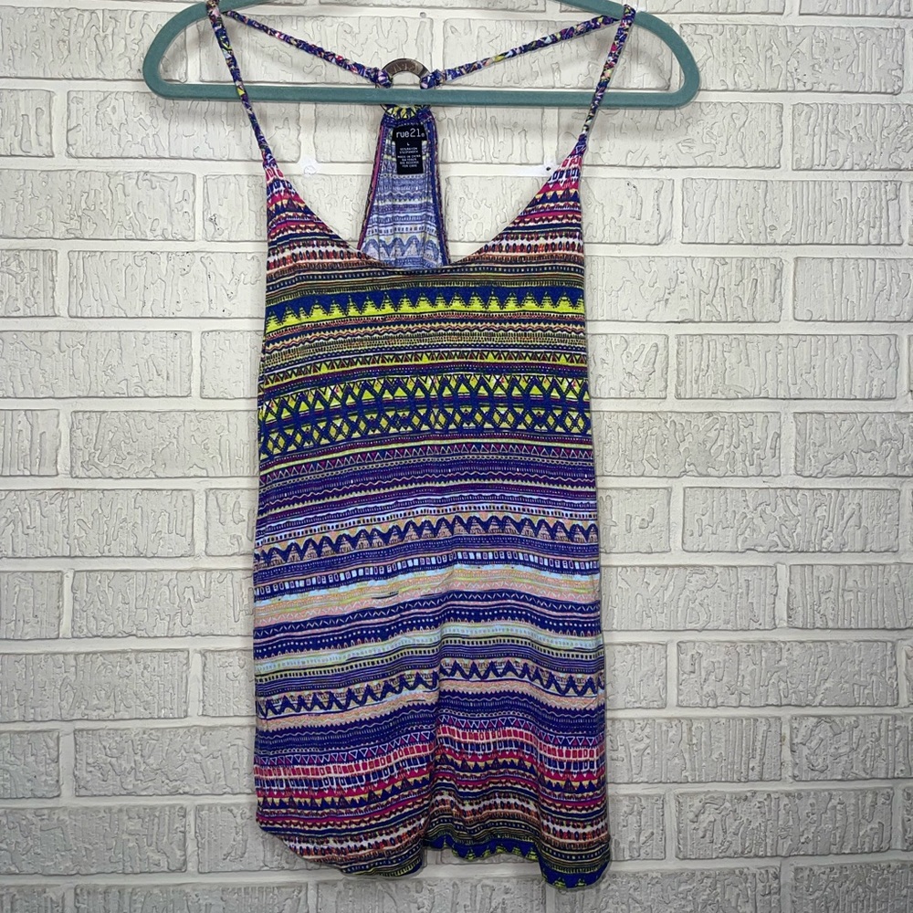 Rue 21 Multicolor Sleeveless Tank Top Size LARGE